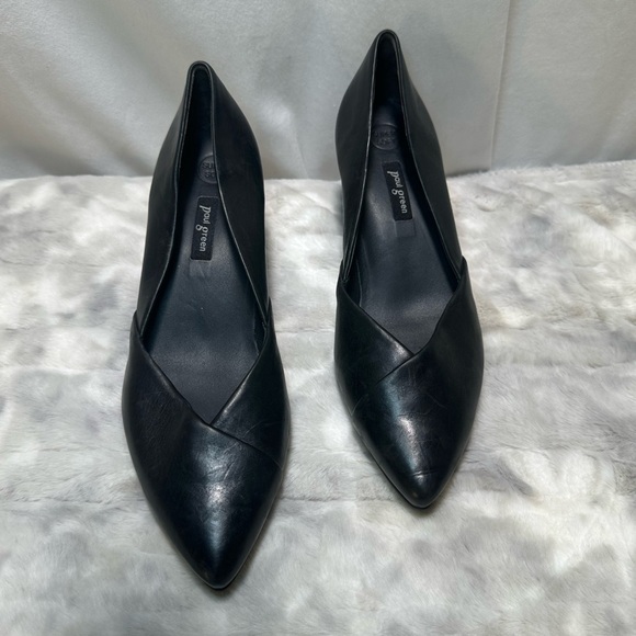 New Paul Green Rendi Pointed Toe Pump Black Size 8 - Picture 2 of 6